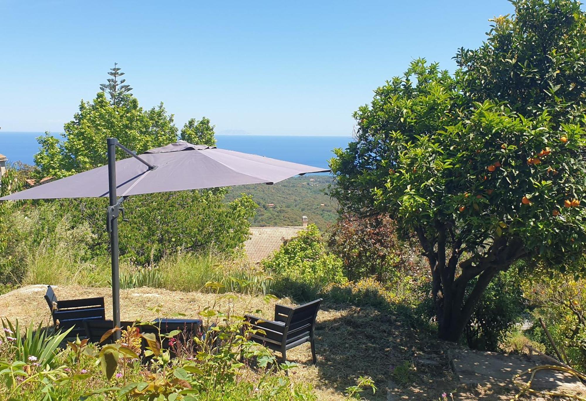 Chambres D'Hote A Caserella, Maison De Village Renovee Avec Vue Sur Mer Valle-di-Campoloro Buitenkant foto